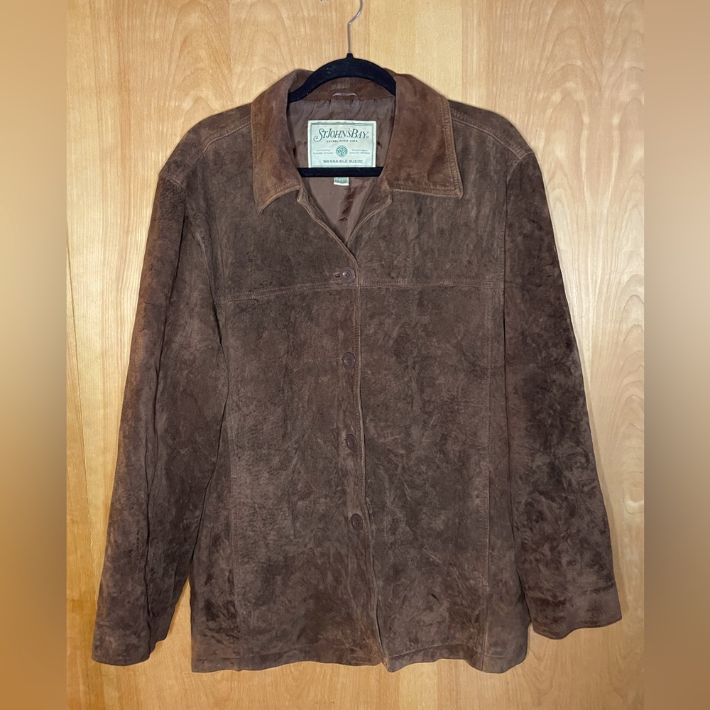 Vintage Brown Suede Jacket - Size XL